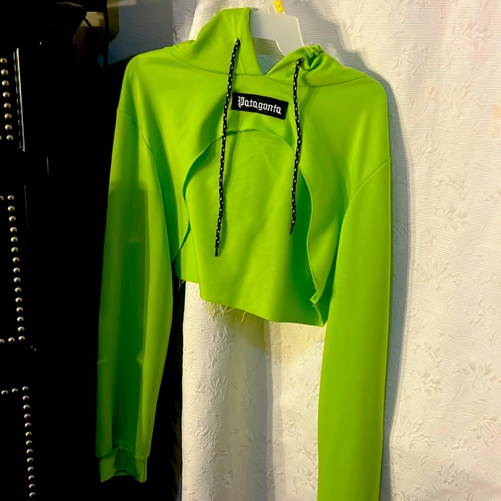 Neon Sweater (open front) (perfect for raves)